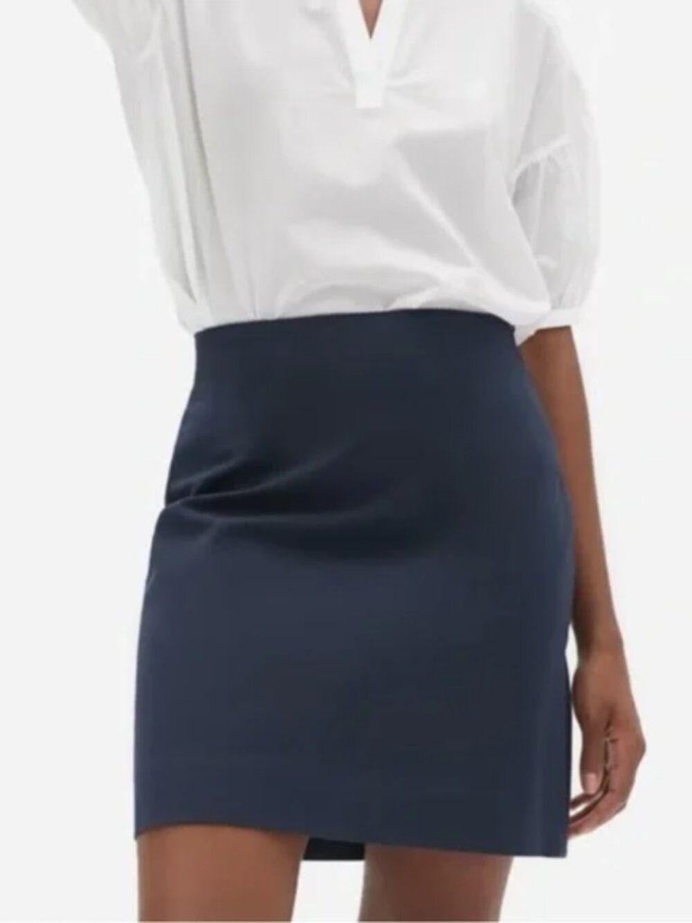 Everlane Black "The Almost Mini" Skirt